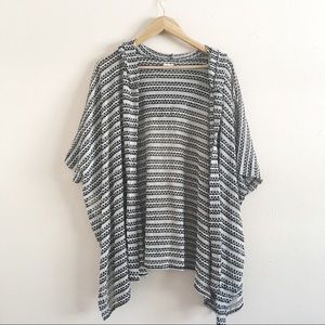 Hollister Draped Short Sleeve Cardigan w/ Hood